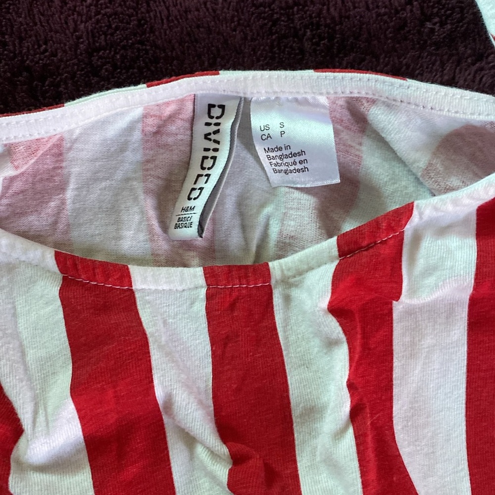 Striped cropped top - Picture 3 of 3